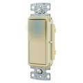 Hubbell Wiring Device-Kellems TradeSelect, Decorator Switch, Residential Grade, Rocker Switch, General Purpose AC, Illuminated Single Pole, 15A 120/277V AC, Push Back and Side RSD115ILI